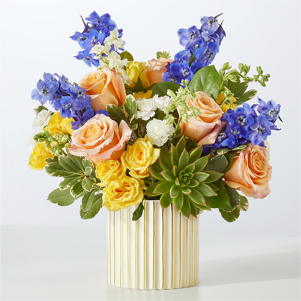 Cobalt Reverie Bouquet – Blossom Avenue, Orangevale CA