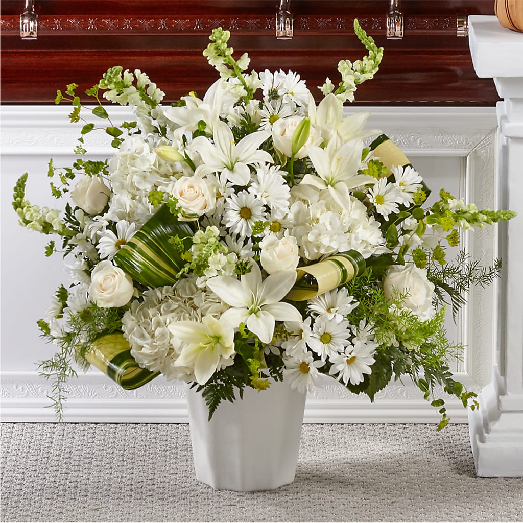 Thoughts of Tranquility Floor Basket – Blossom Avenue, Orangevale CA