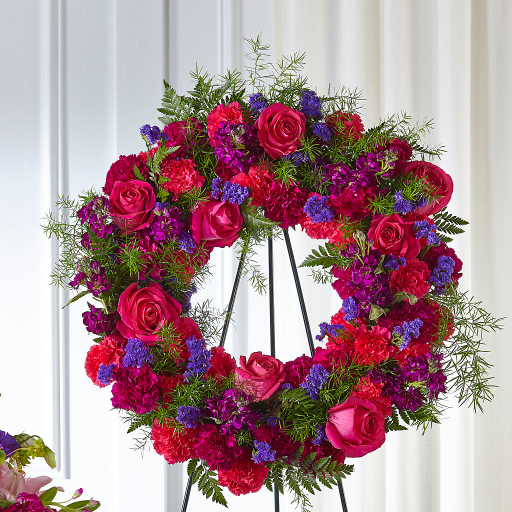 Calming Colors Wreath – Blossom Avenue, Orangevale CA
