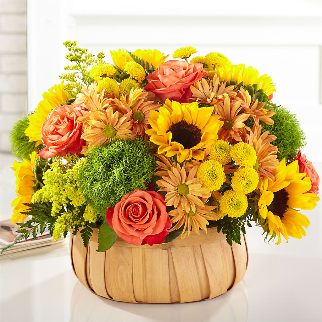 Harvest Sunflower Basket – Blossom Avenue, Orangevale CA