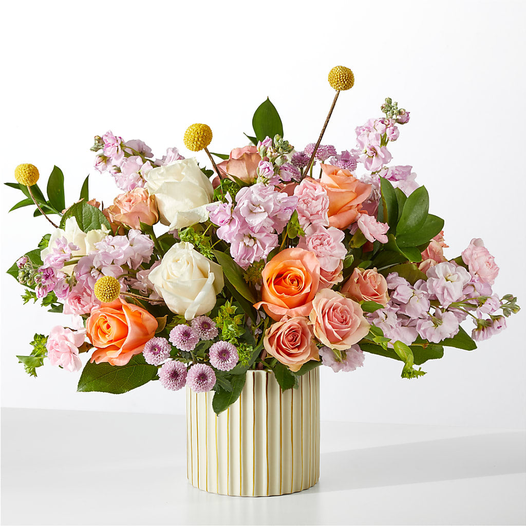 French Market Bouquet with Ivory Vase – Blossom Avenue, Orangevale CA