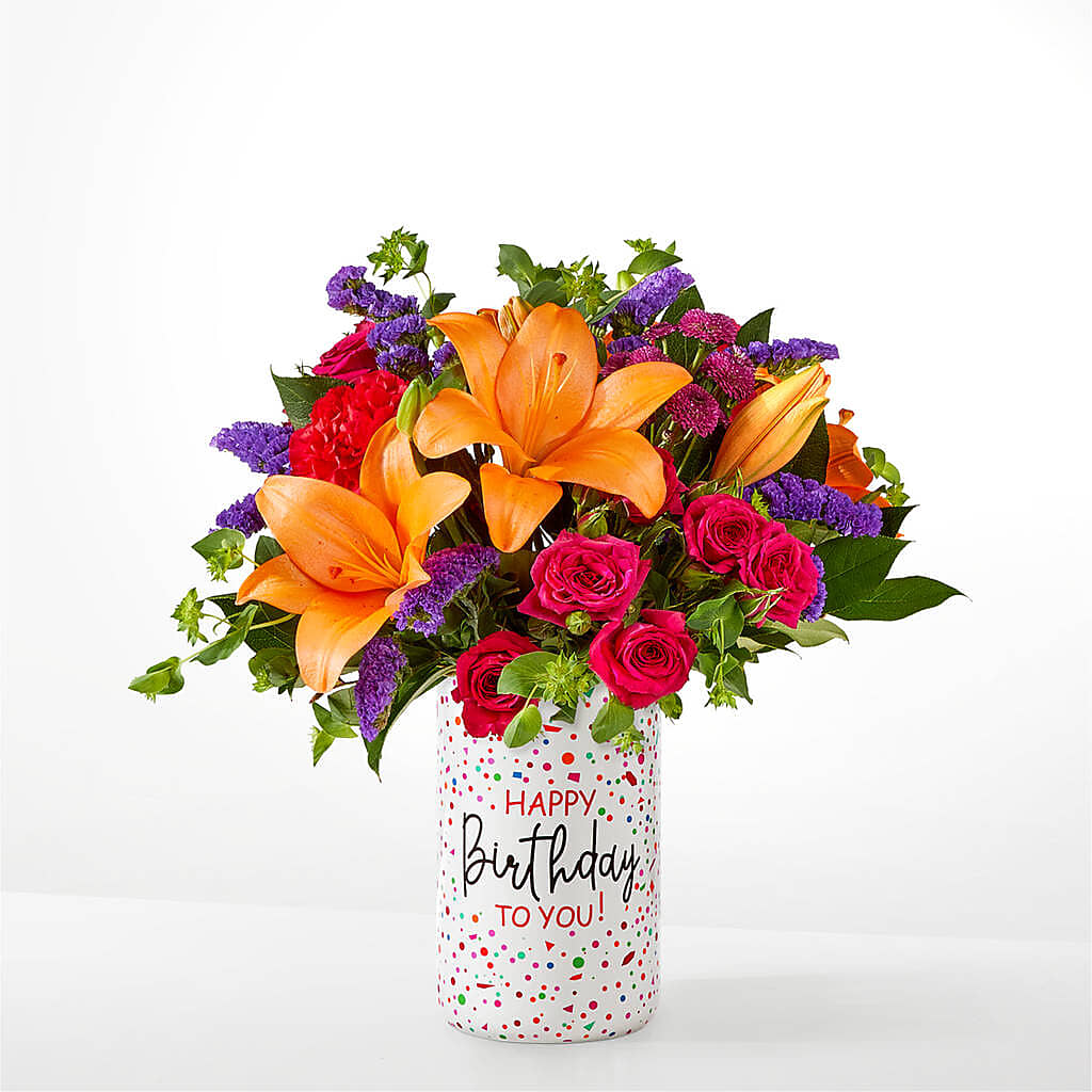 Birthday Palooza Bouquet –  Blossom Avenue, Orangevale CA