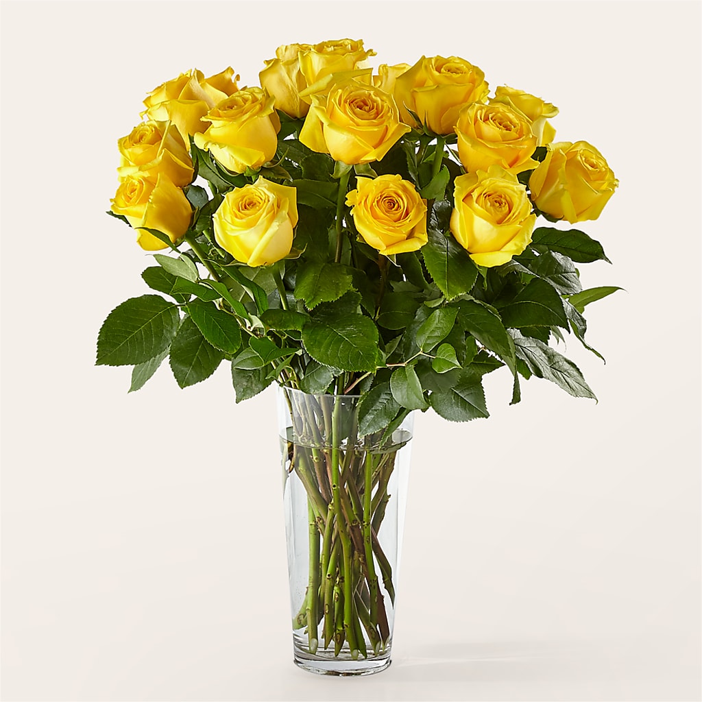 Long Stem Yellow Rose Bouquet –  Blossom Avenue, Orangevale CA