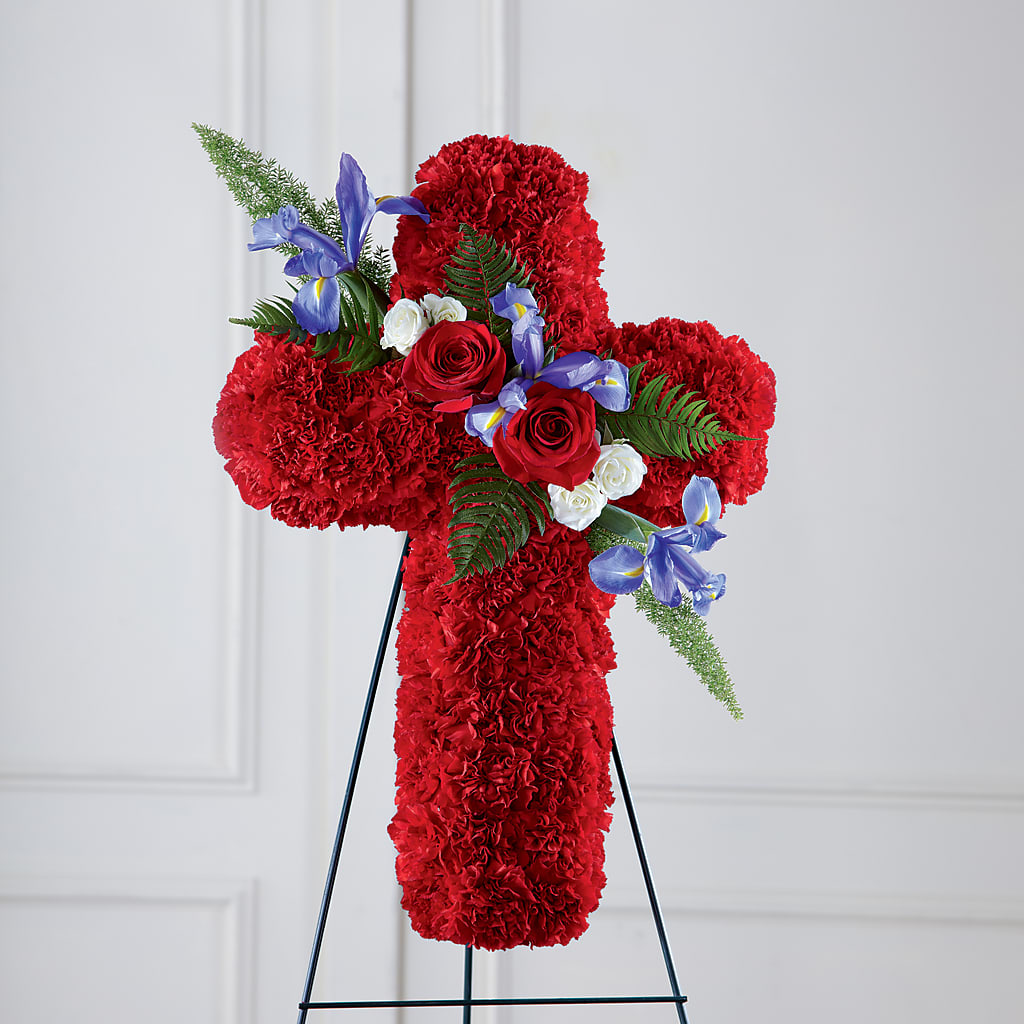 Faithful Hero Floral Cross –  Blossom Avenue, Orangevale CA