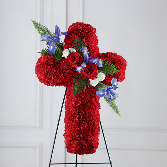 Faithful Hero Floral Cross –  Blossom Avenue, Orangevale CA