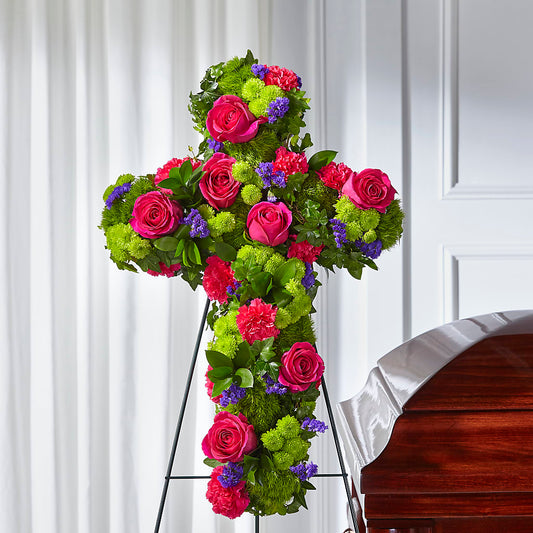 Tribute Rose Floral Cross –  Blossom Avenue, Orangevale CA