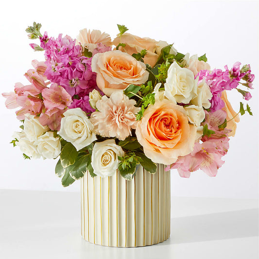 Paradise Bouquet with Ivory Vase –  Blossom Avenue, Orangevale CA